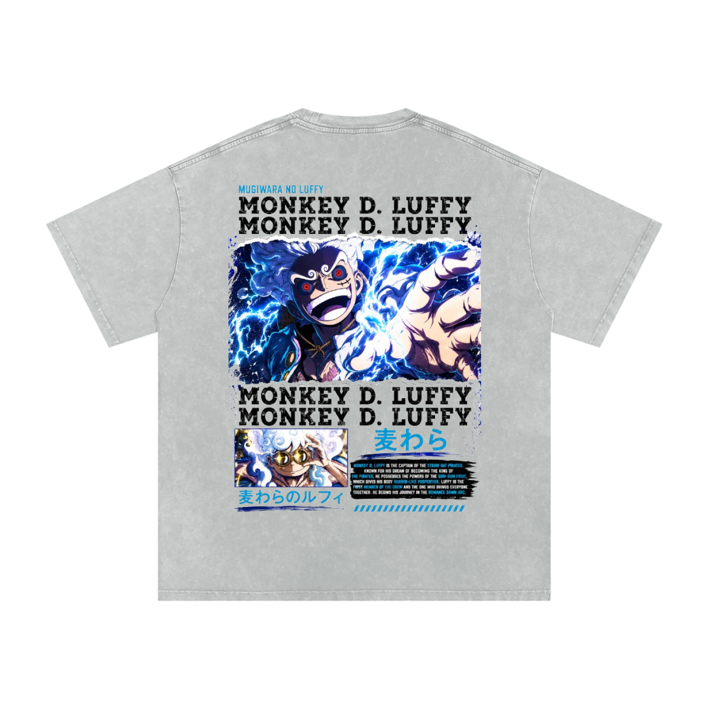 GEAR 5 MONKEY D. LUFFY ONE PIECE OVERSIZED T SHIRT