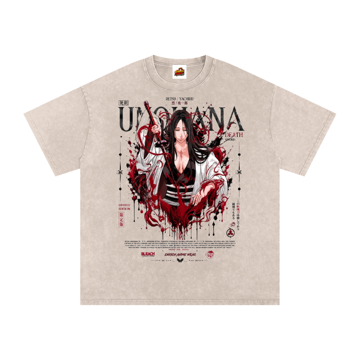 RETSU UNOHANA BANKAI BLEACH OVERSIZED T SHIRT