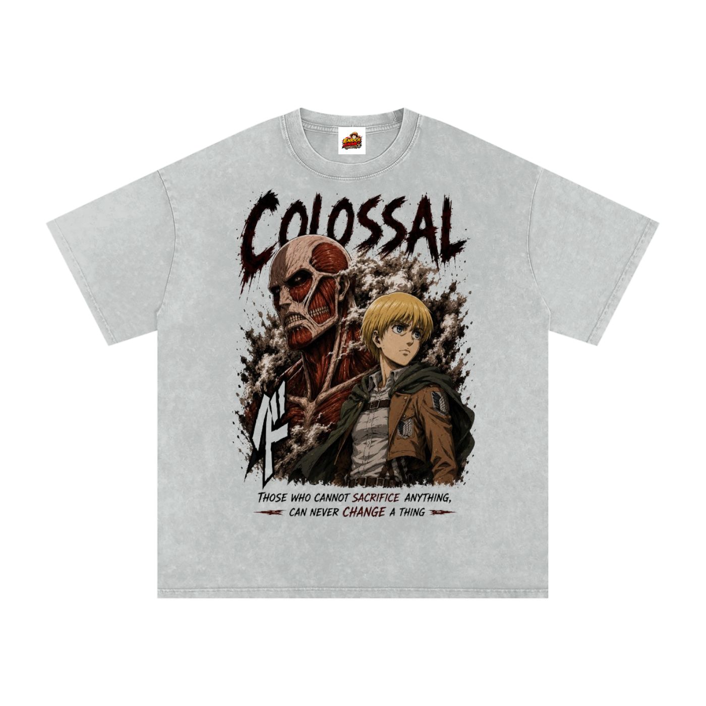 ARMIN ARLERT COLOSSAL TITAN AOT OVERSIZED T SHIRT