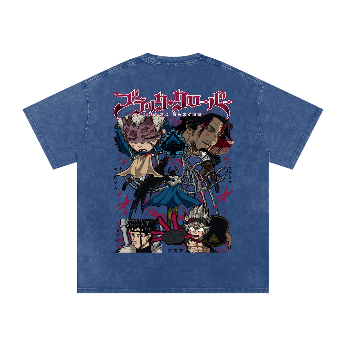 YAMI CAPTURED BLACK CLOVER OVERSIZED T SHIRT