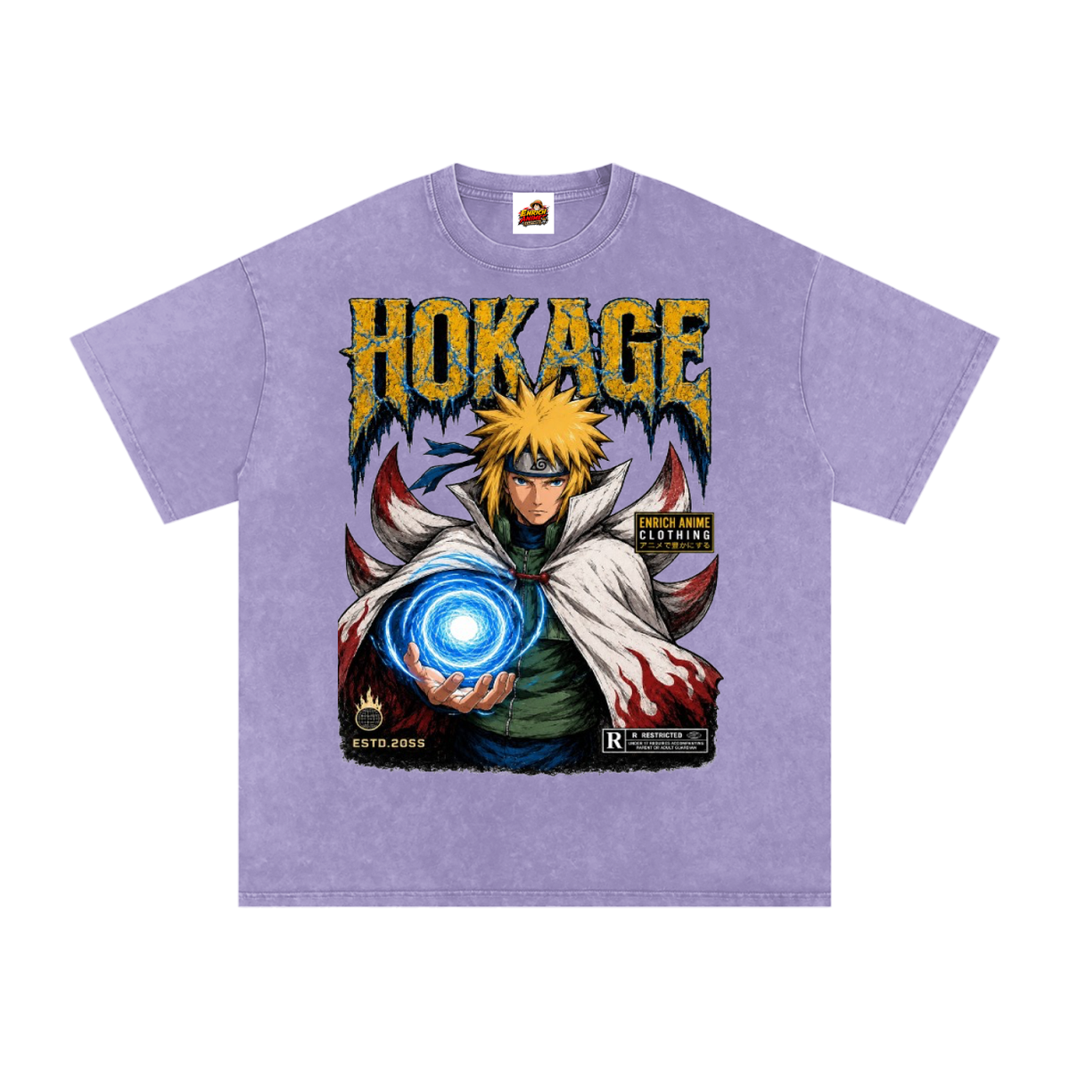 MINATO NAIMKAZE 4TH HOKAGE NARUTO OVERSIZED T SHIRT