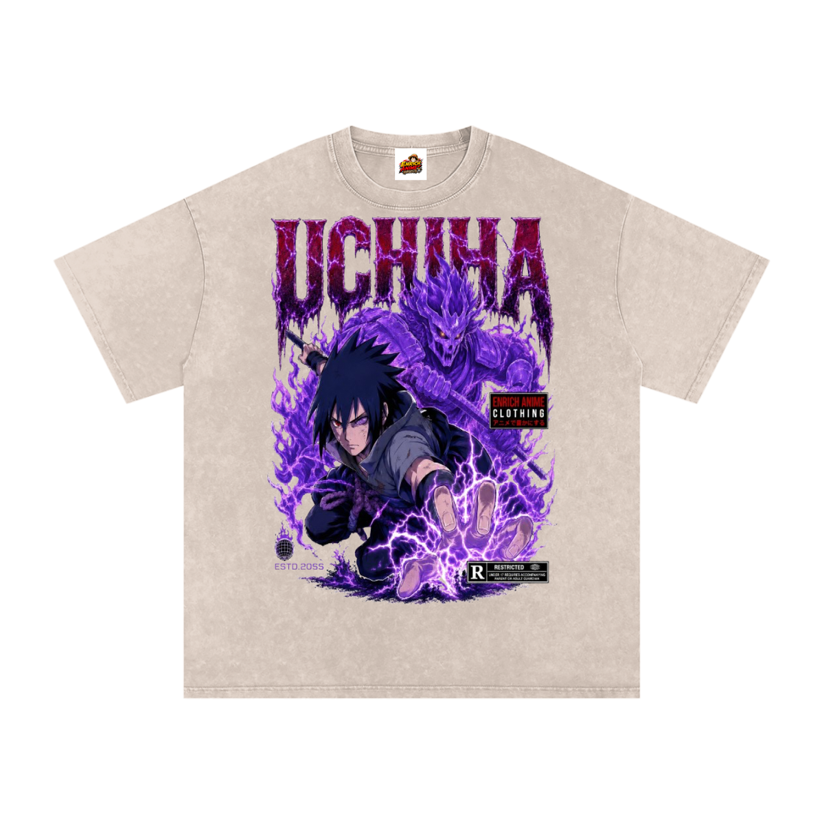 SASUKE UCHIHA NARUTO OVERSIZED T SHIRT