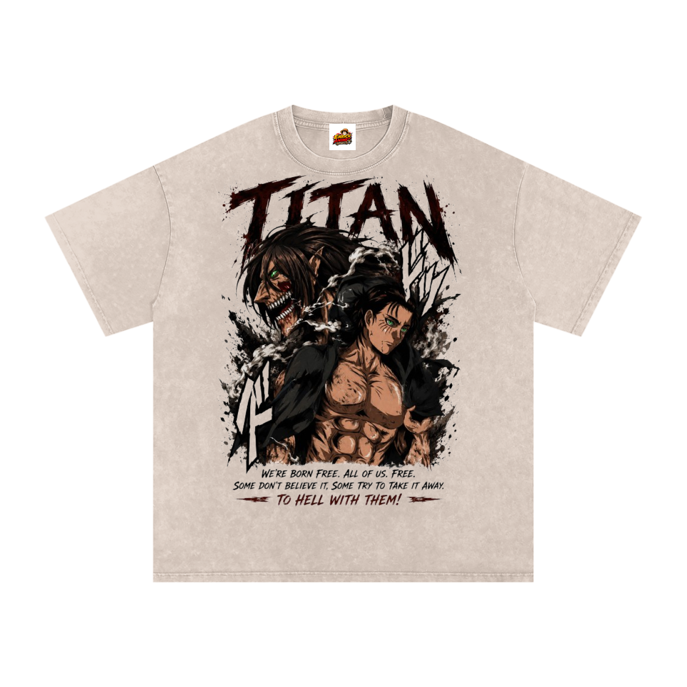 EREN YEAGER AOT OVERSIZED T SHIRT