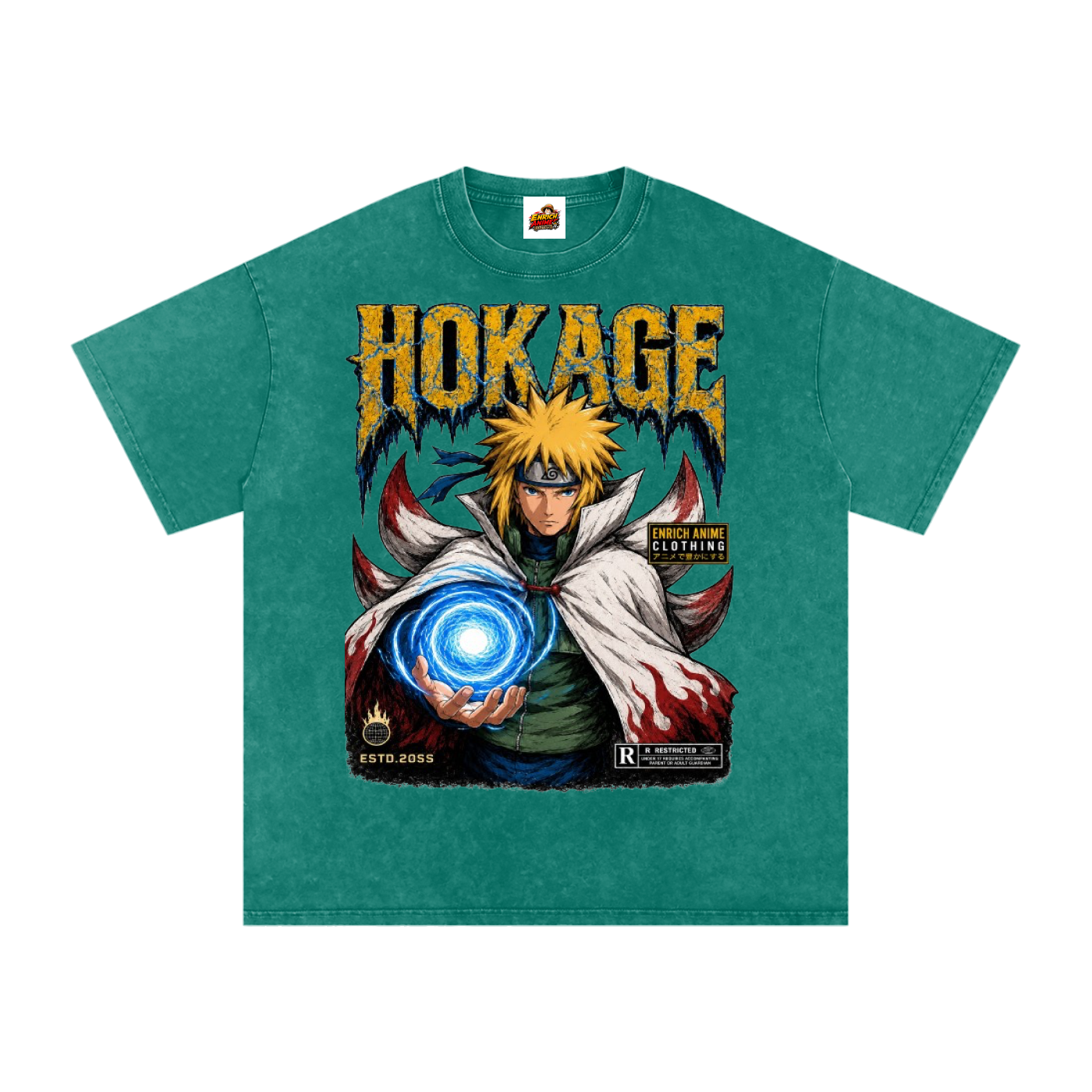 MINATO NAIMKAZE 4TH HOKAGE NARUTO OVERSIZED T SHIRT