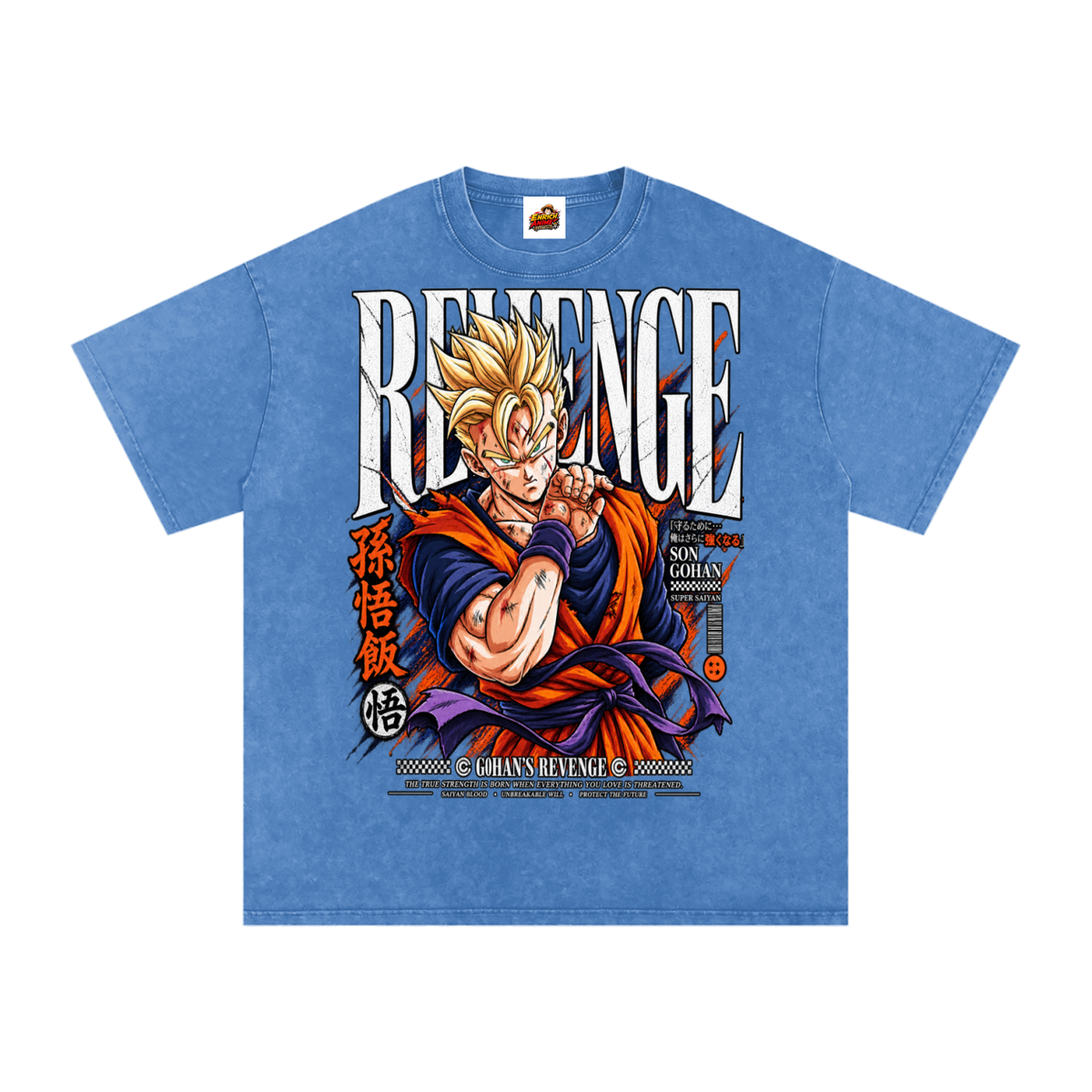 FUTURE GOHAN REVENGE DBZ OVERSIZED T SHIRT