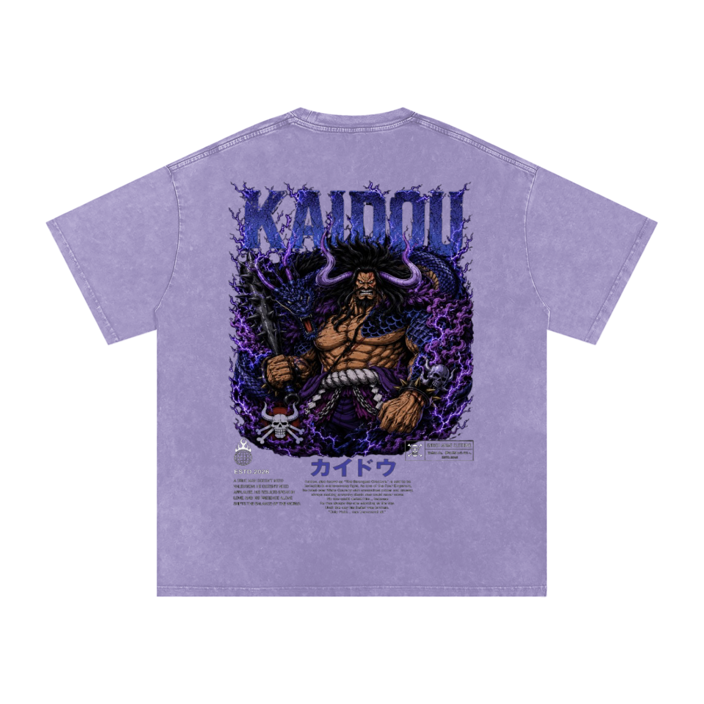 YONKO EMPEROR KAIDOU ONE PIECE OVERSIZED T SHIRT