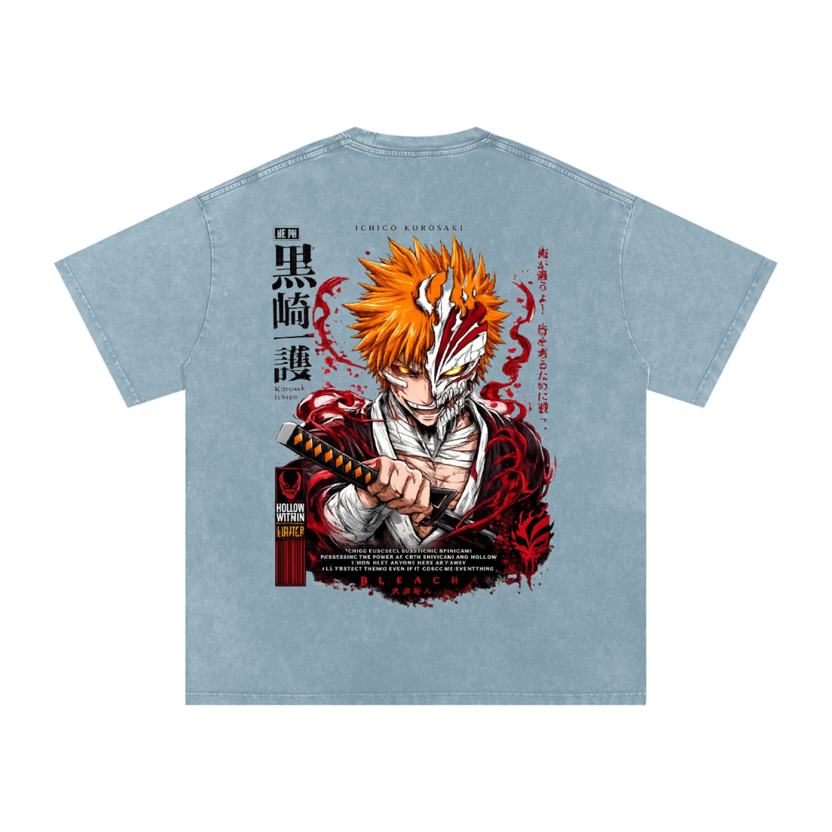 ICHIGO KURASAKI BLEACH OVERSIZED T SHIRT