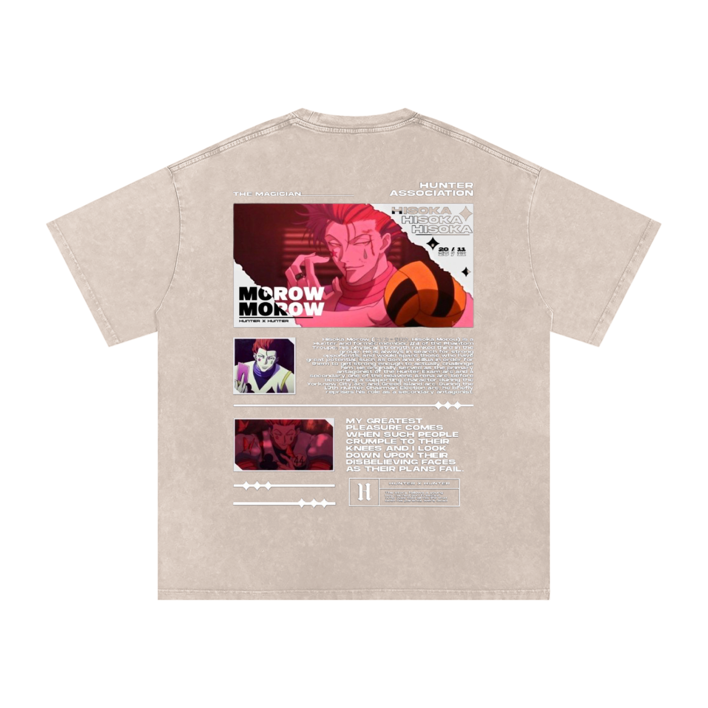 HISOKA MOROW HUNTER x HUNTER OVERSIZED T SHIRT