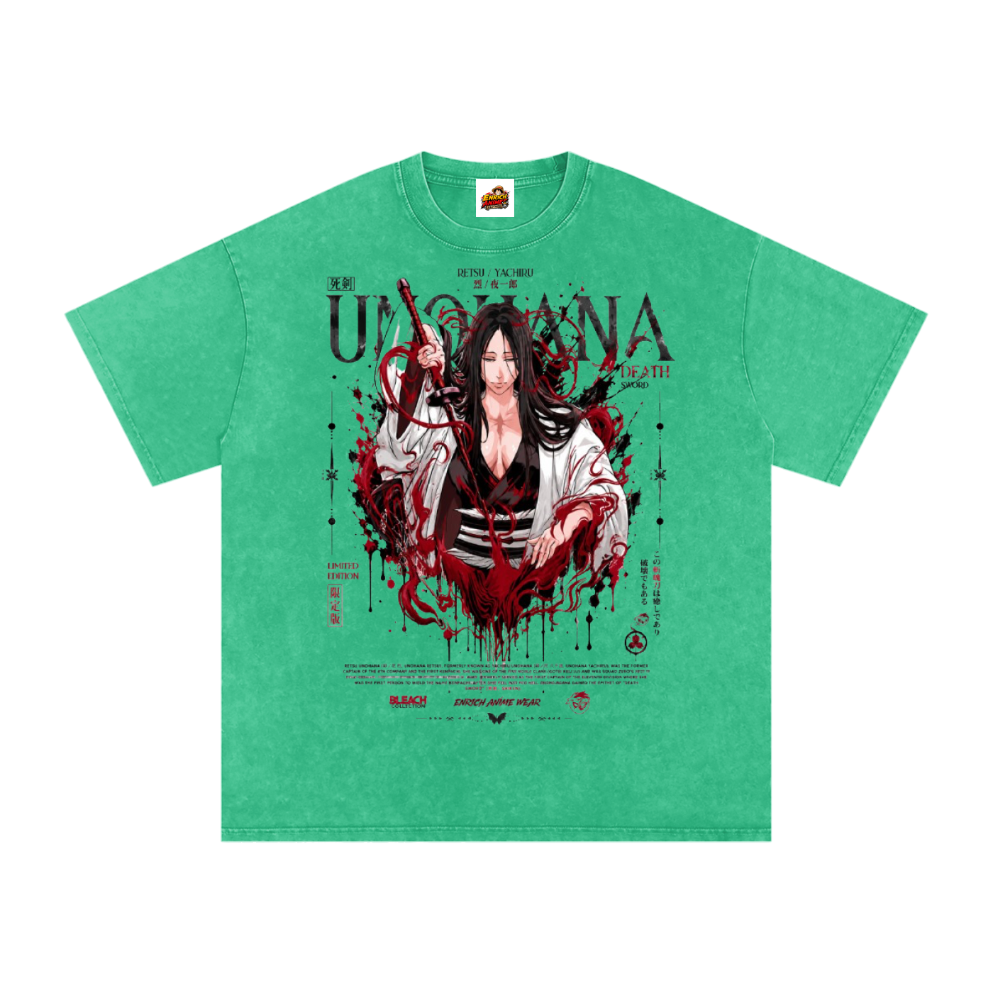 RETSU UNOHANA BANKAI BLEACH OVERSIZED T SHIRT