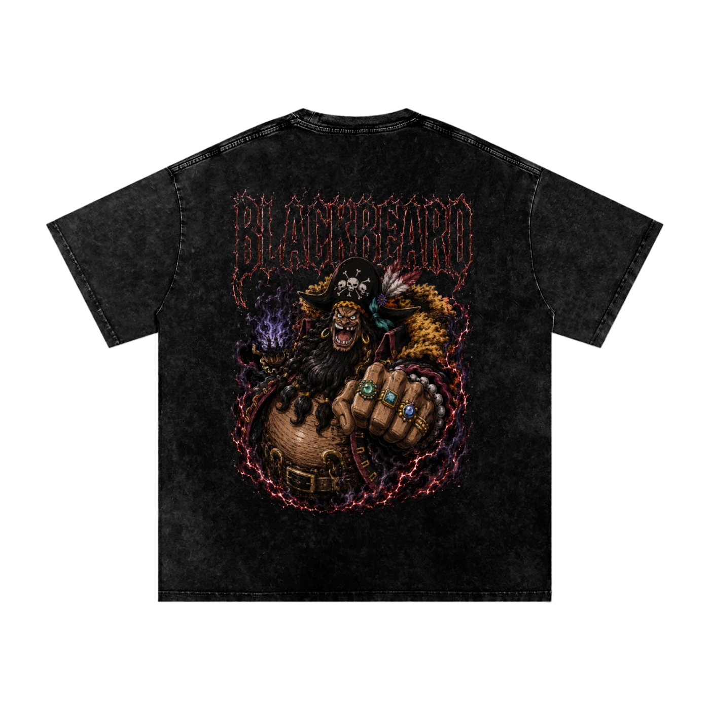 MARSHALL D. TEACH BLACKBEARD ONE PIECE OVERSIZED T SHIRT