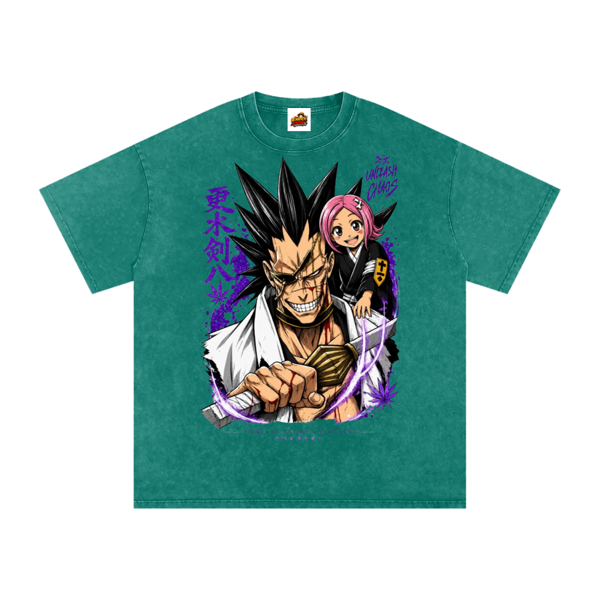 KENPACHI ZARAKI BLEACH OVERSIZED T SHIRT