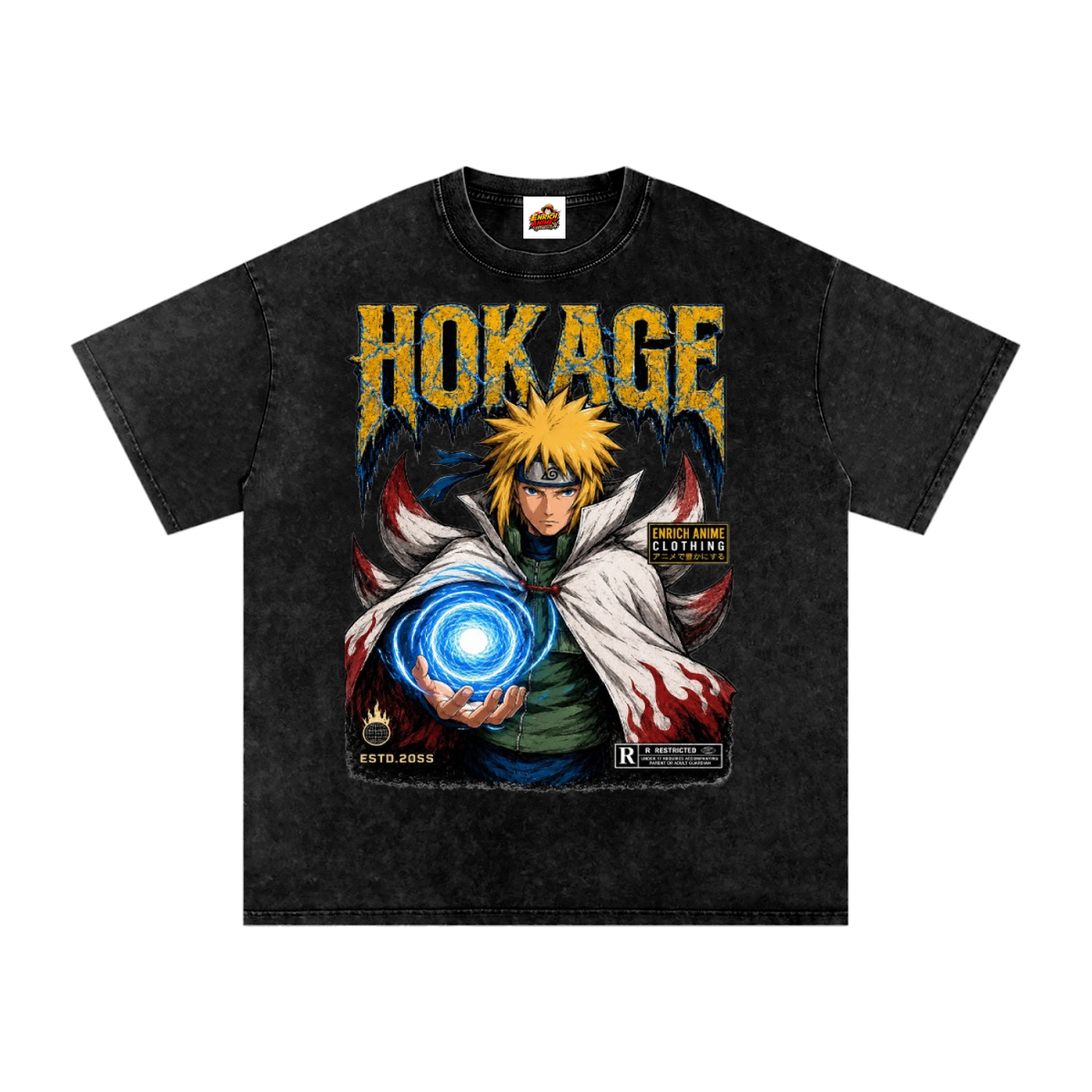MINATO NAIMKAZE 4TH HOKAGE NARUTO OVERSIZED T SHIRT