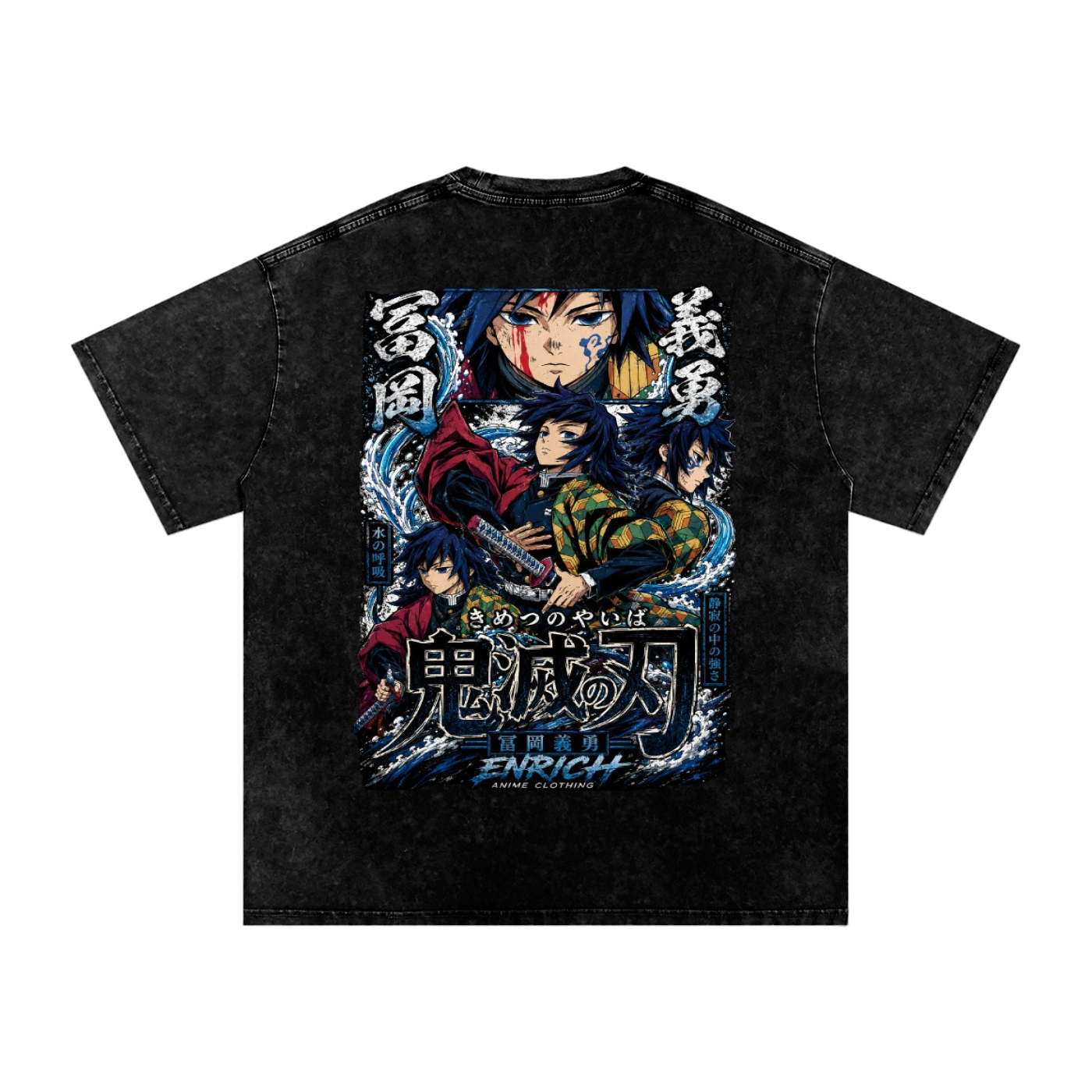 GIYU TOMIOKA WATER HASHIRA DEMON SLAYER OVERSIZED T SHIRT