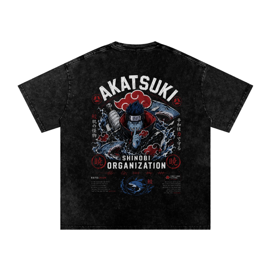 KISAME HOSHIGAKI AKATSUKI SHINOBI ORGAINIZATION NARUTO OVERSIZED T SHIRT