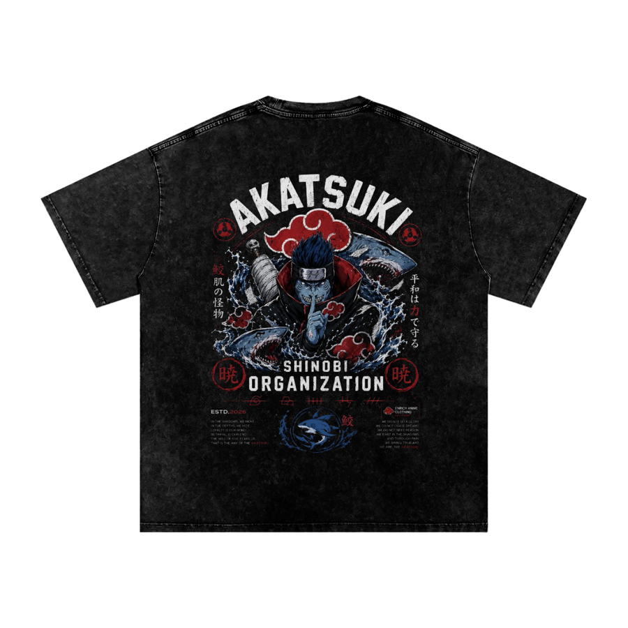 KISAME HOSHIGAKI AKATSUKI SHINOBI ORGAINIZATION NARUTO OVERSIZED T SHIRT