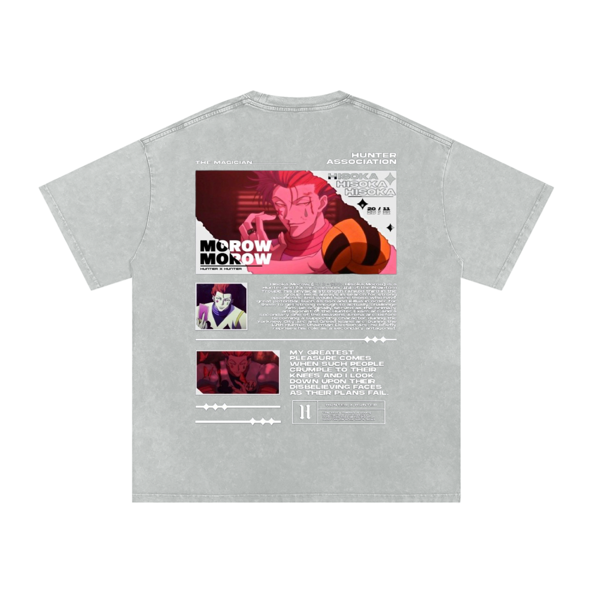 HISOKA MOROW HUNTER x HUNTER OVERSIZED T SHIRT