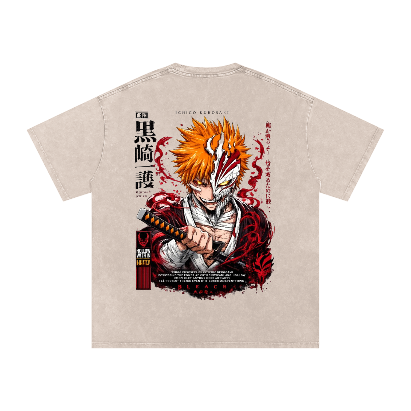 ICHIGO KURASAKI BLEACH OVERSIZED T SHIRT