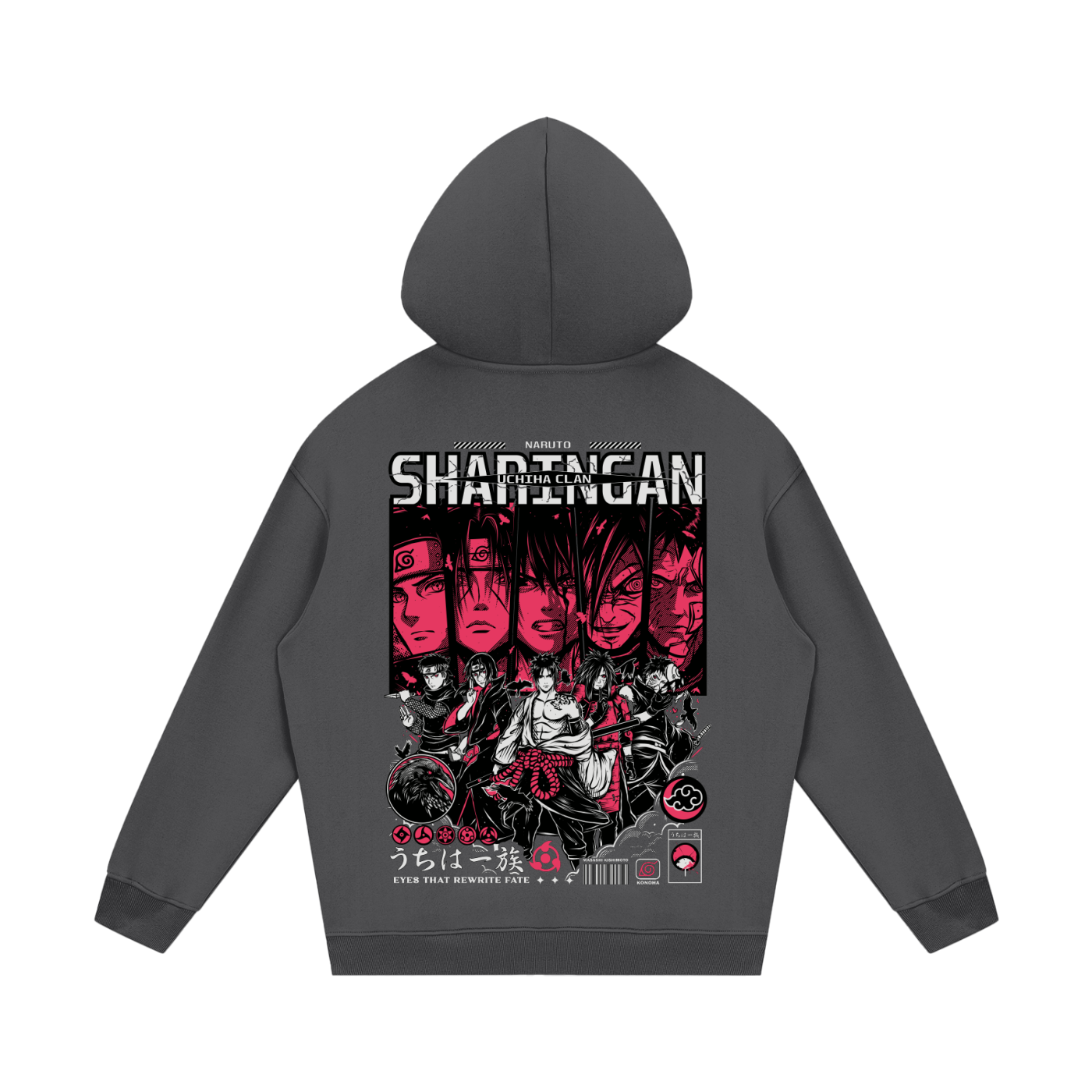 UCHIHA CLAN CROW NARUTO UNISEX HOODIE