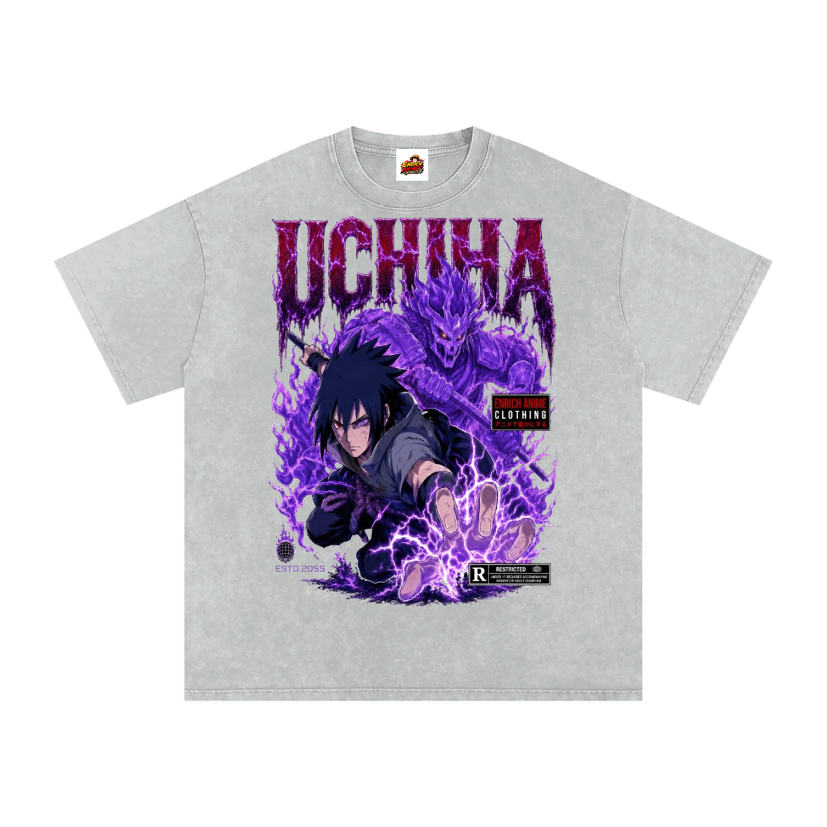 SASUKE UCHIHA NARUTO OVERSIZED T SHIRT