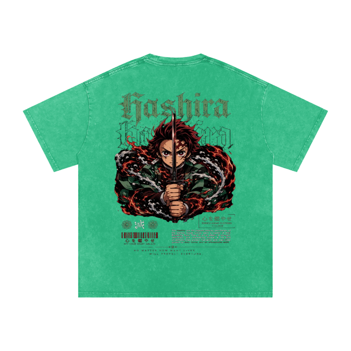 TANJIRO KAMADO DEMON SLAYER OVERSIZED T SHIRT