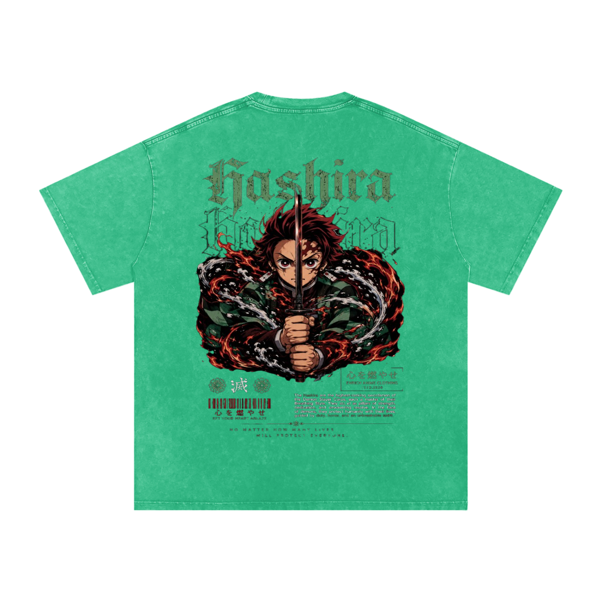 TANJIRO KAMADO DEMON SLAYER OVERSIZED T SHIRT