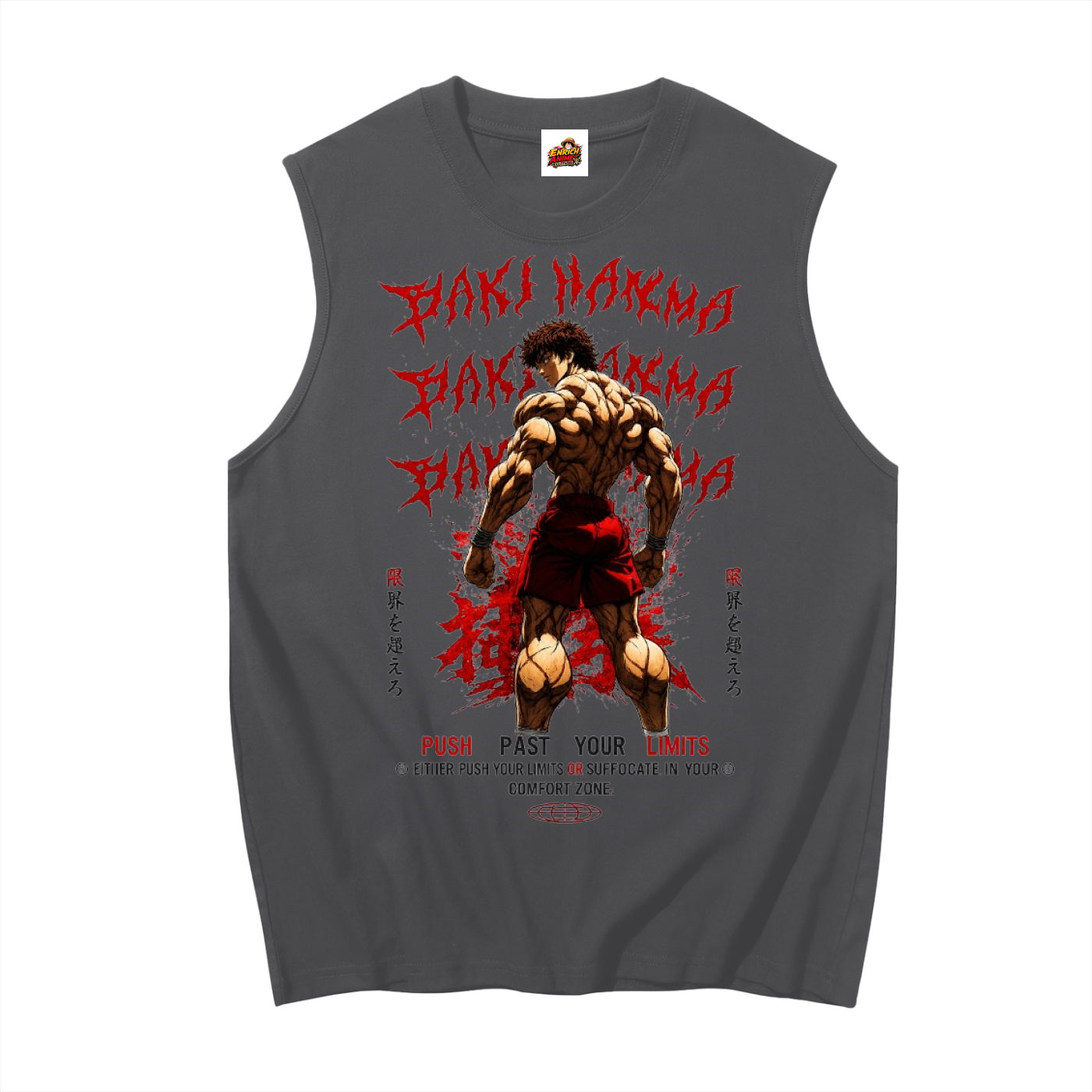 PUSH PAST YOUR LIMITS BAKI HANMA TANK TOP