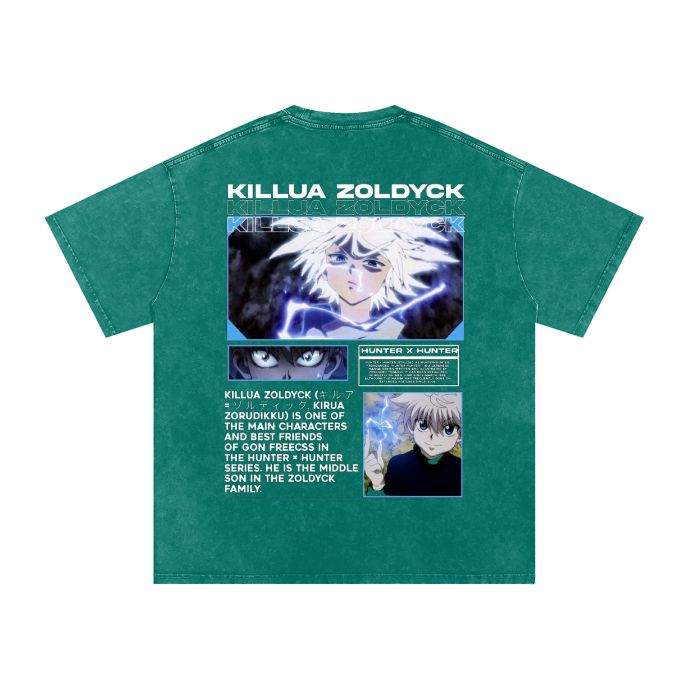 KILLUA ZOLDYCK HUNTER x HUNTER OVERSIZED T SHIRT