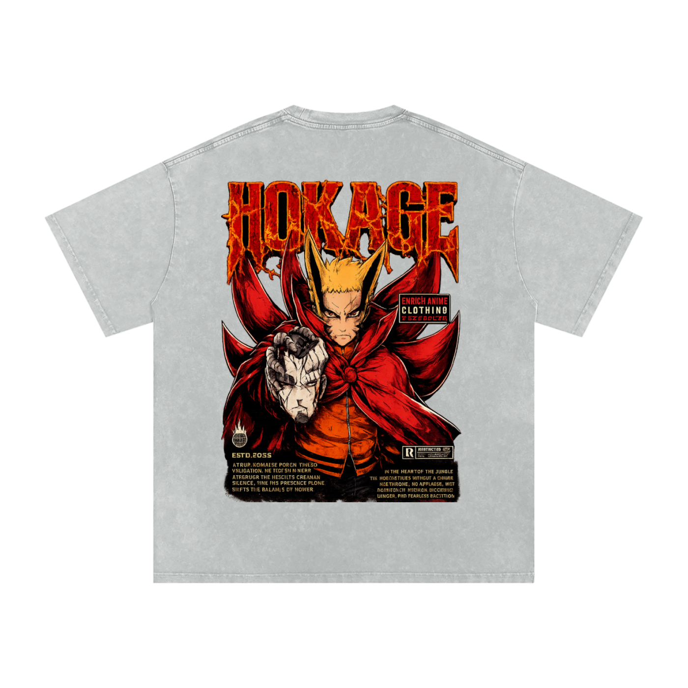 NARUTO UZUMAKI HOKAGE OVERSIZED T SHIRT