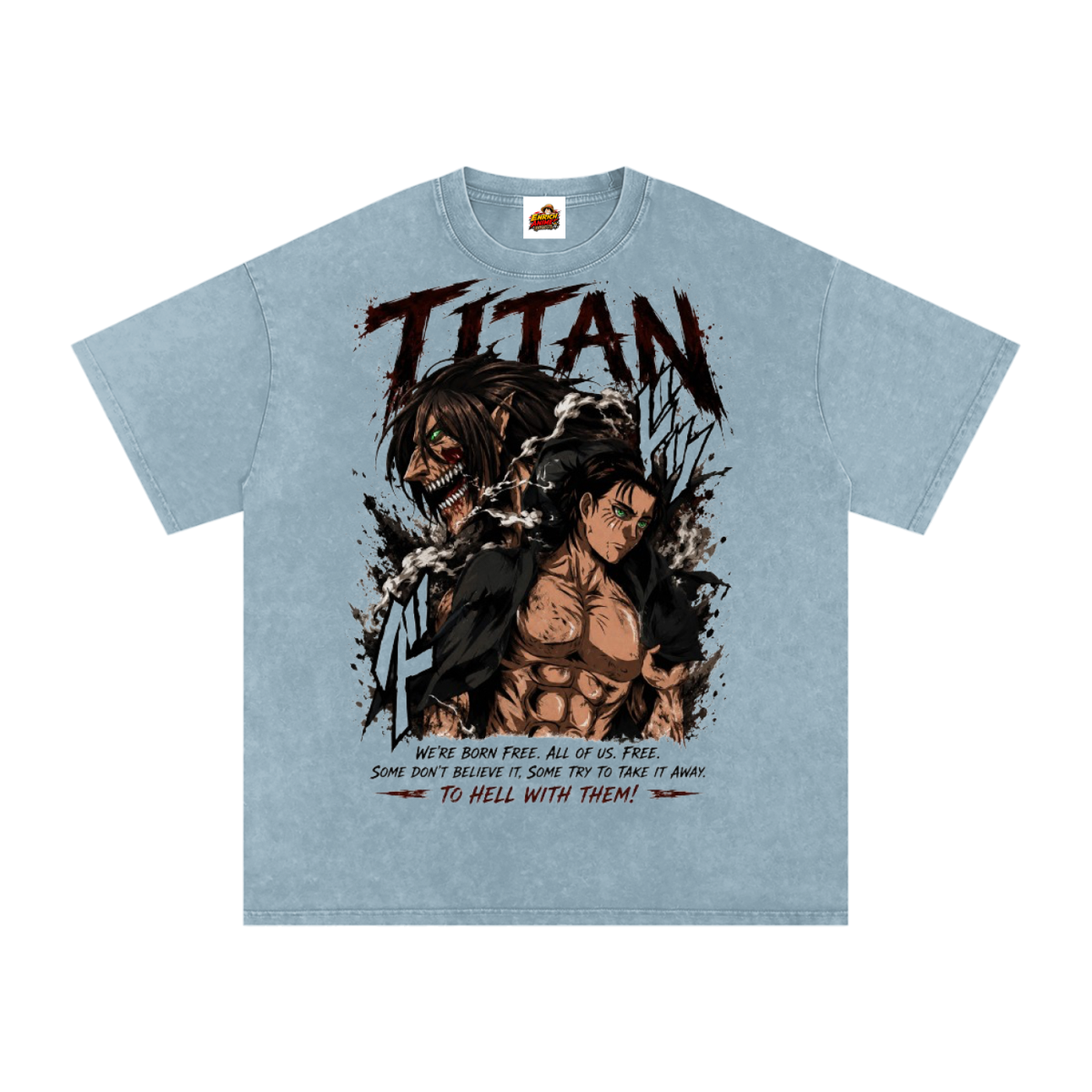 EREN YEAGER AOT OVERSIZED T SHIRT