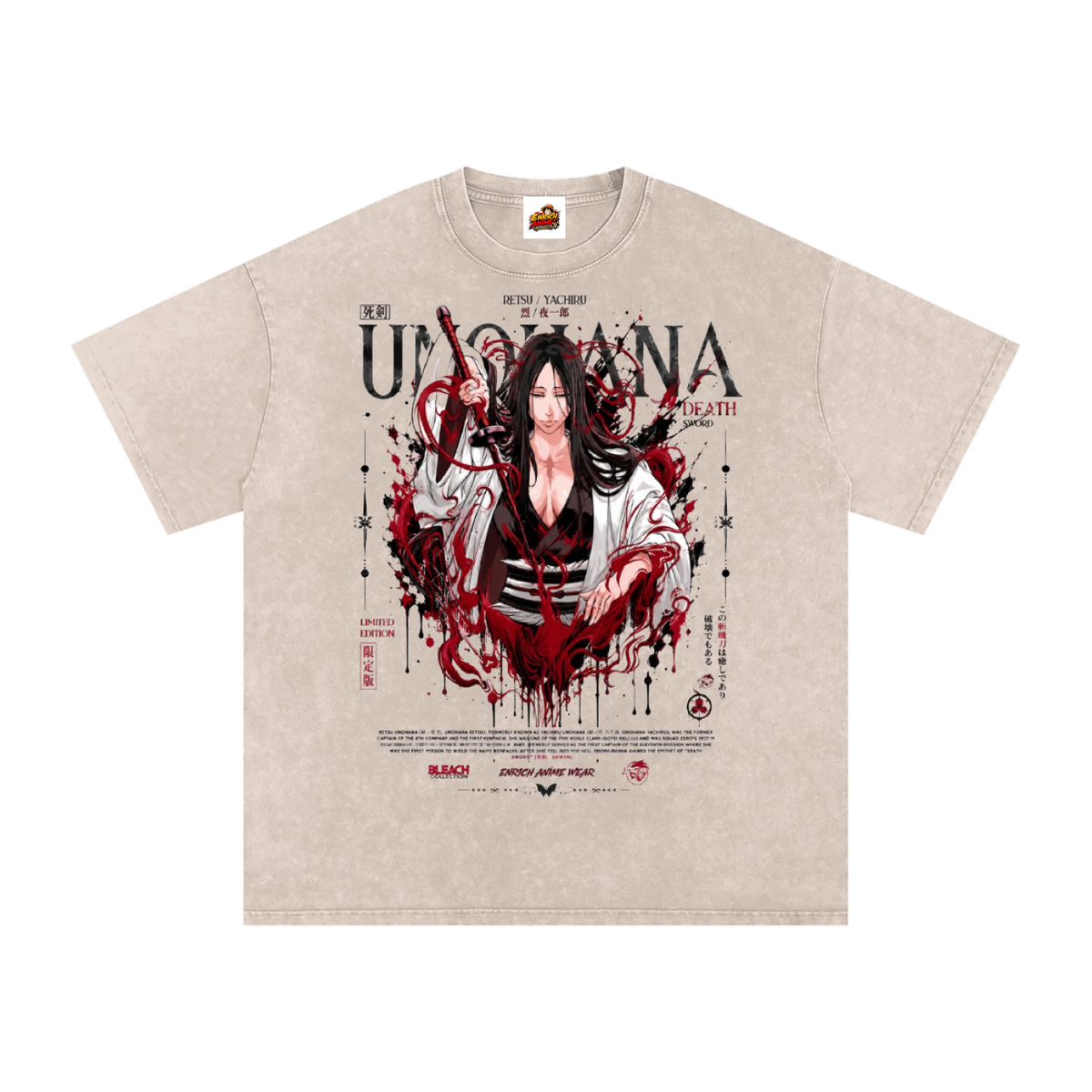 RETSU UNOHANA BANKAI BLEACH OVERSIZED T SHIRT