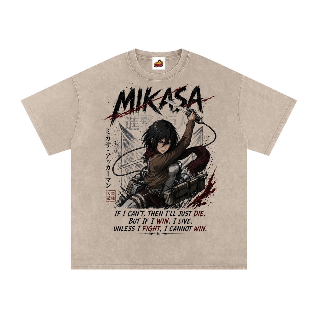 MIKASA ACKERMAN AOT OVERSIZED T SHIRT