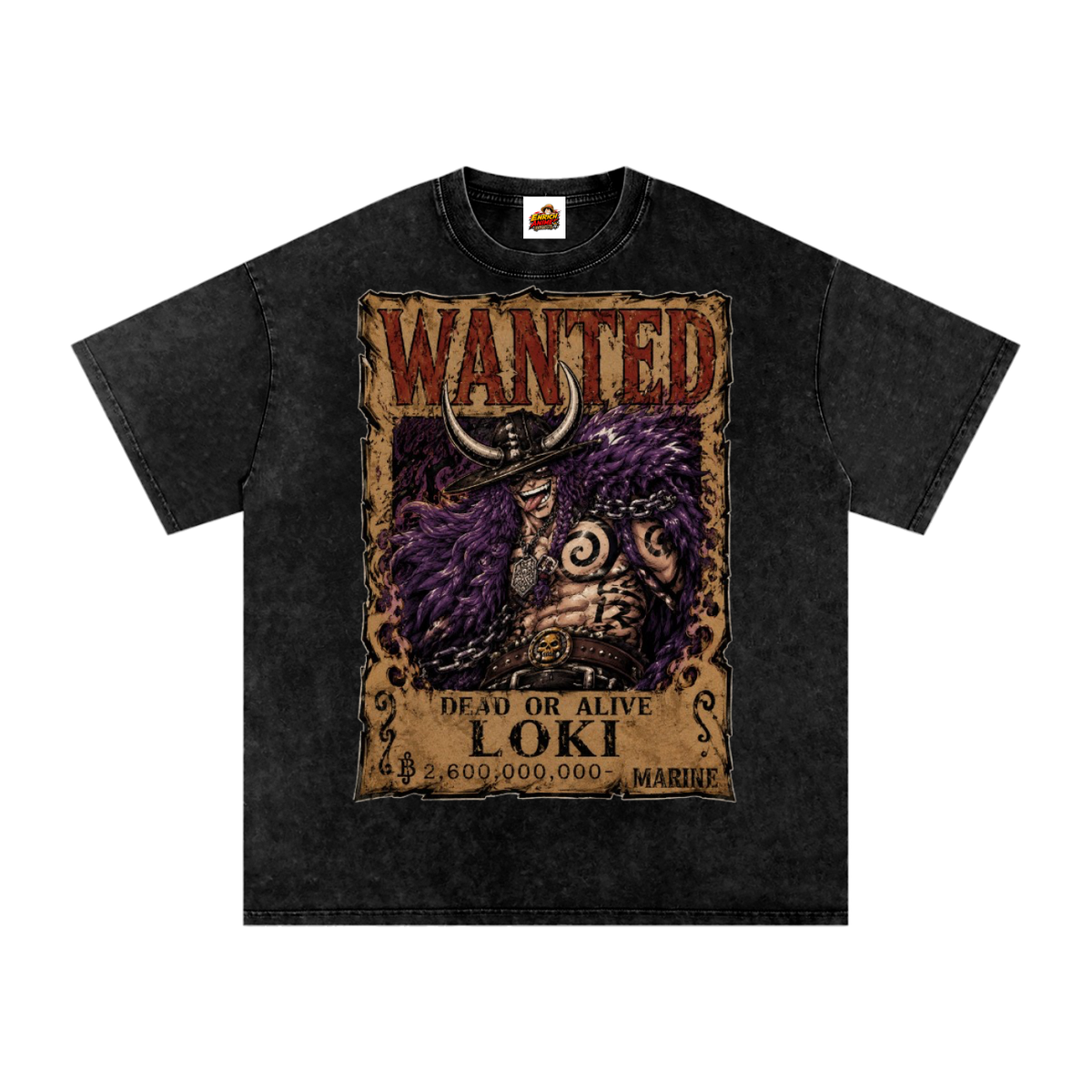 LOKI WANTED POSTER ONE PIECE OVERSIZED T SHIRT