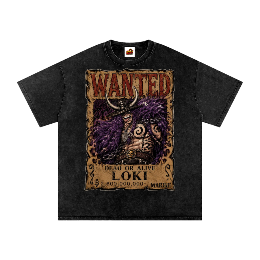 LOKI WANTED POSTER ONE PIECE OVERSIZED T SHIRT