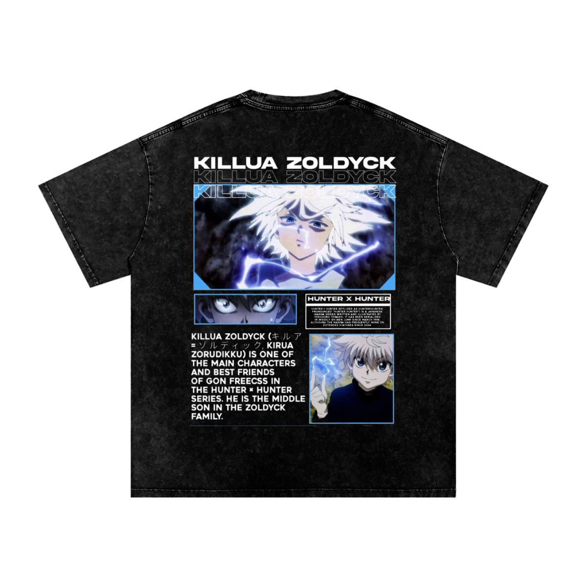 KILLUA ZOLDYCK HUNTER x HUNTER OVERSIZED T SHIRT