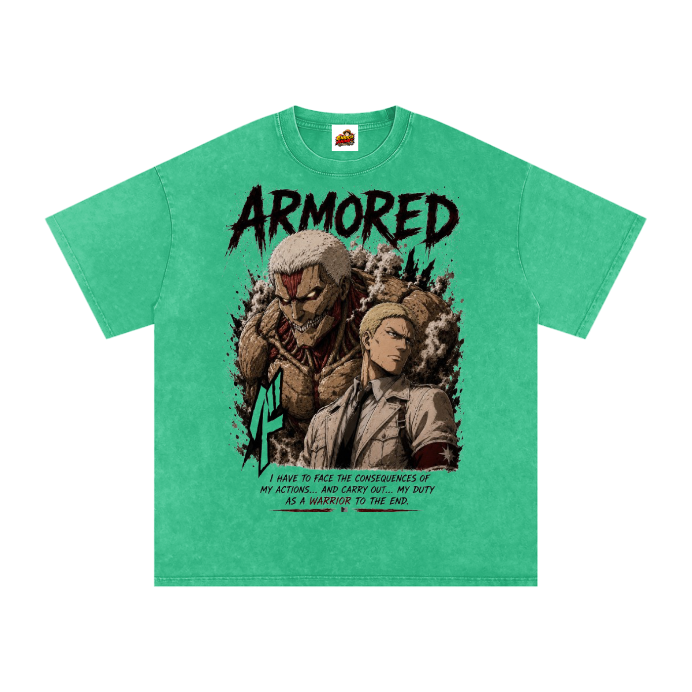 REINER BRAUN ARMOURED TITAN AOT OVERSIZED T SHIRT