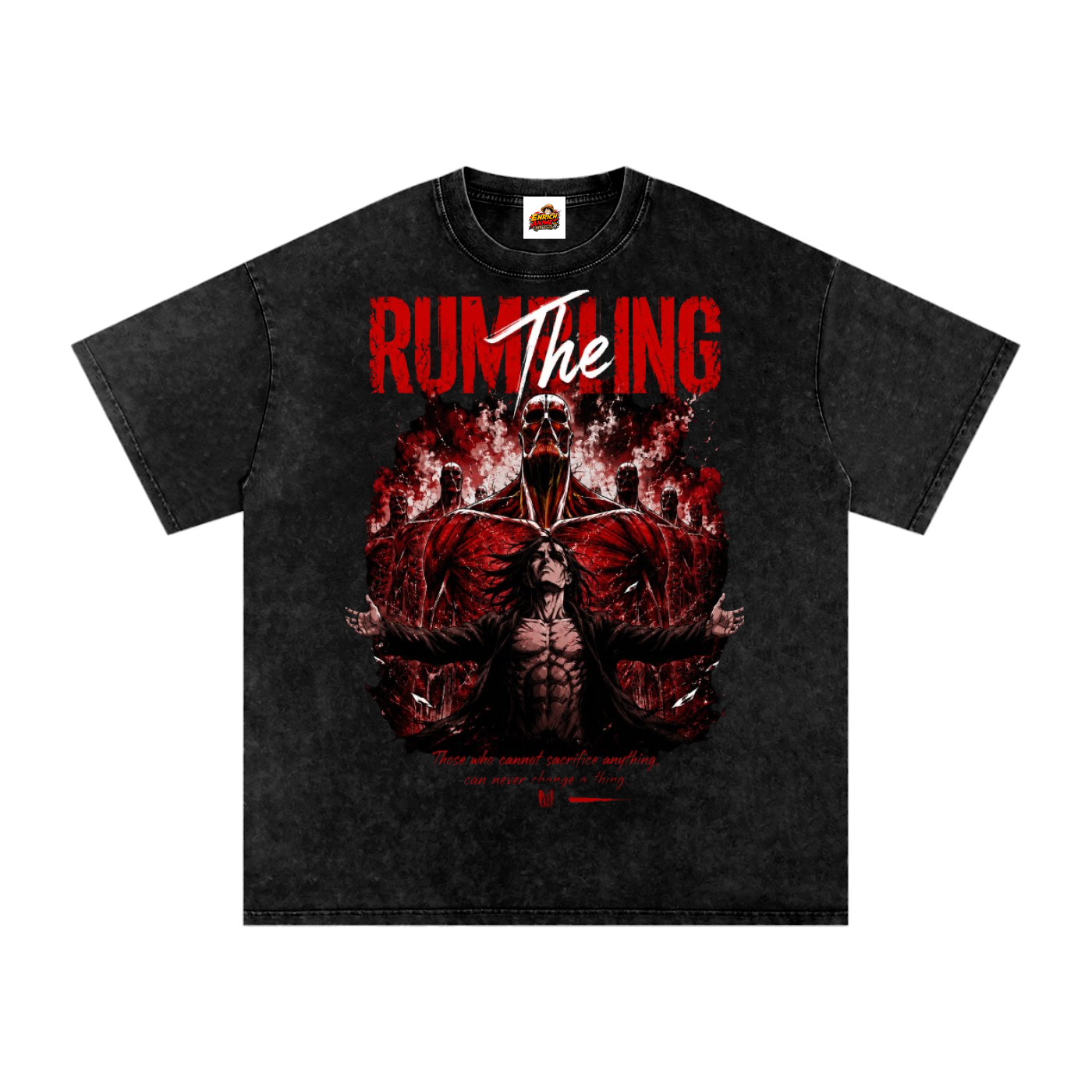 THE RUMBLING ATTACK ON TITAN OVERSIZED T SHIRT