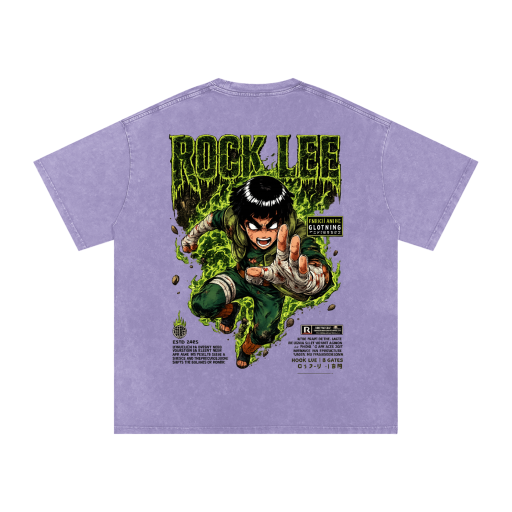 ROCK LEE 5 INNER GATES NARUTO OVERSIZED T SHIRTS