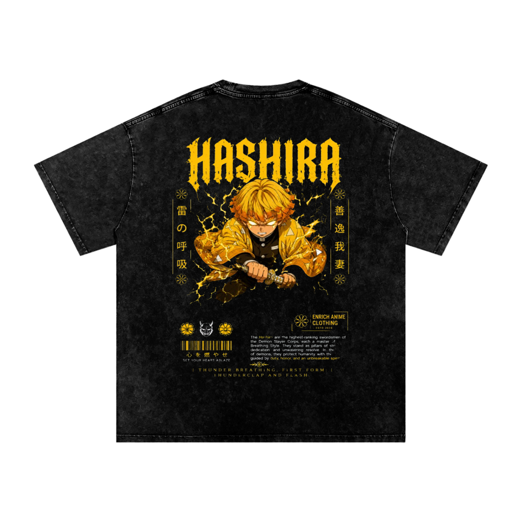 ZENITSU AGATSUMA THUNDER HASHIRA DEMON SLAYER OVERSIZED T SHIRT