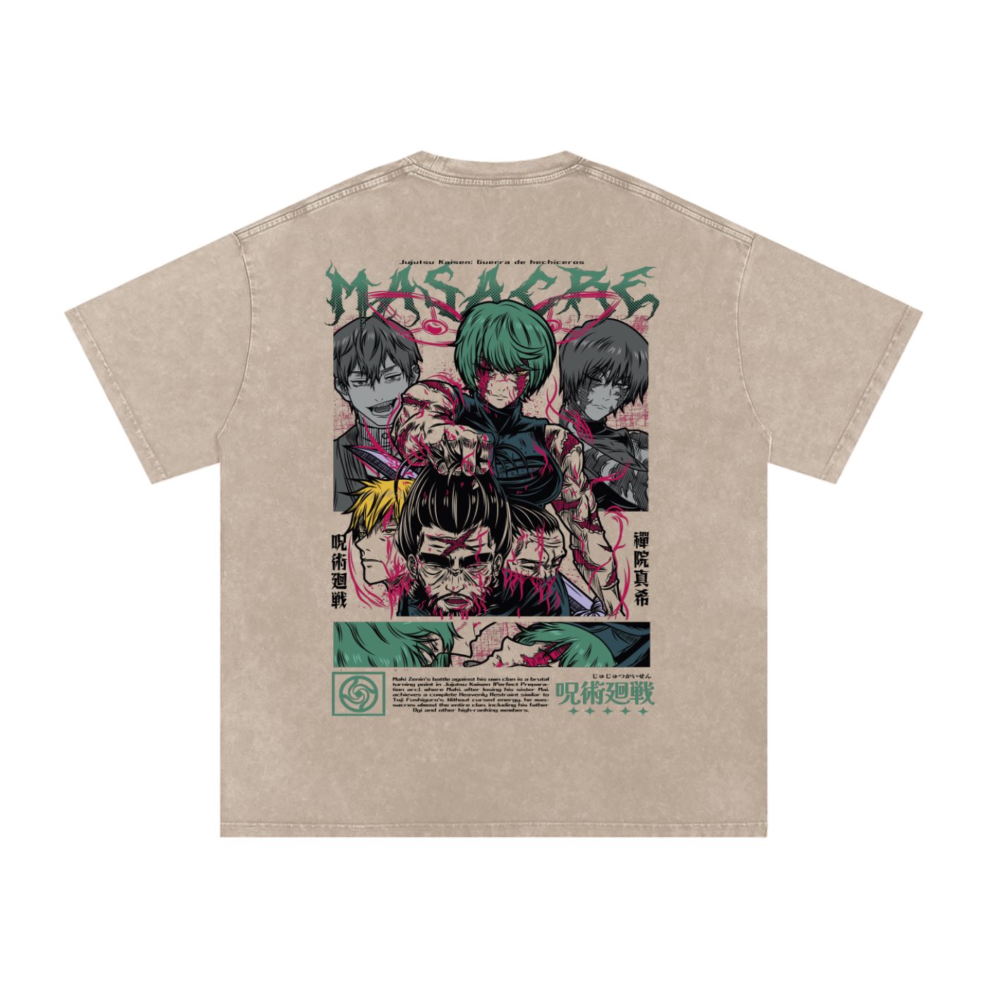 MAKI ZENIN THE ZENIN MASSACRE JJK OVERSIZED T SHIRT