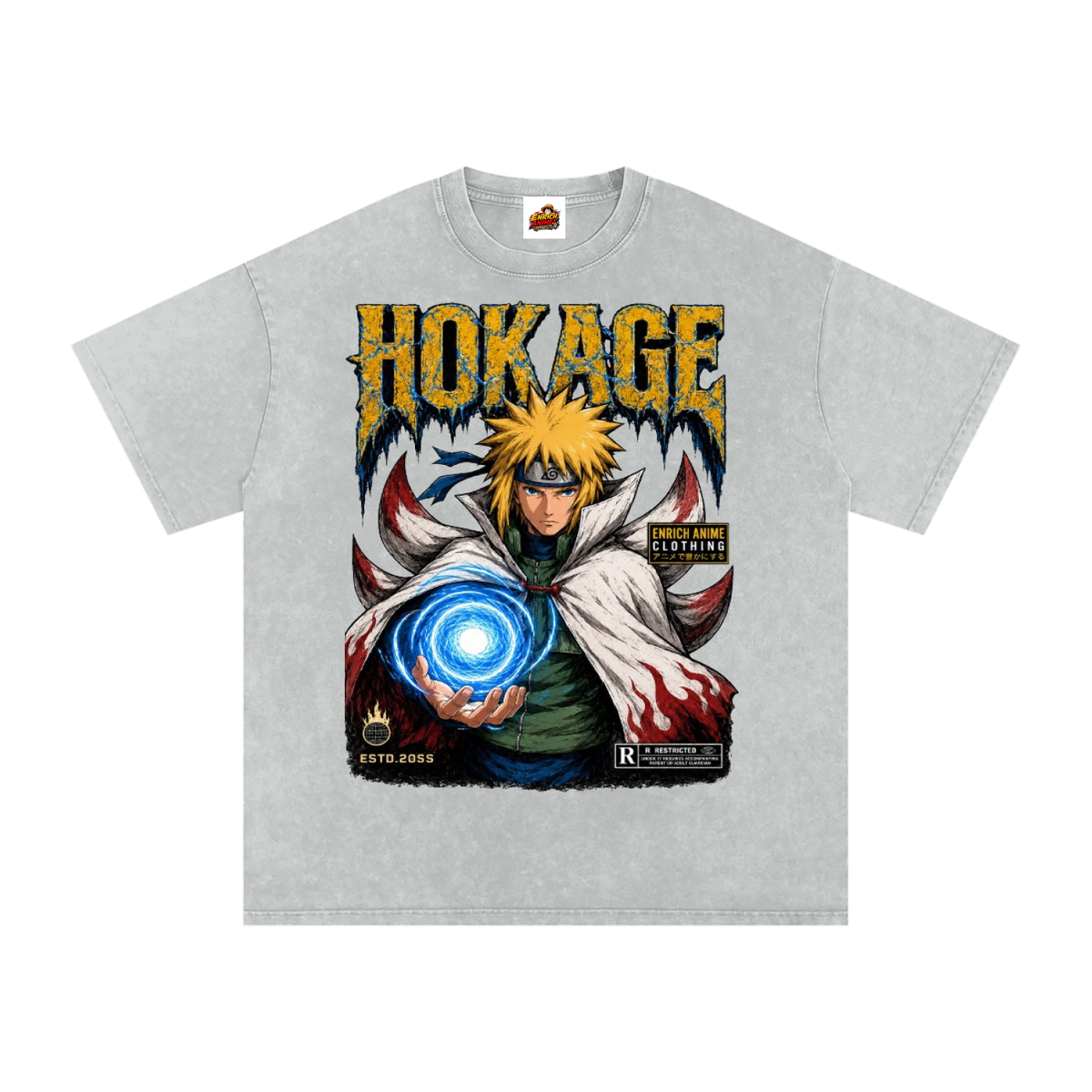 MINATO NAIMKAZE 4TH HOKAGE NARUTO OVERSIZED T SHIRT