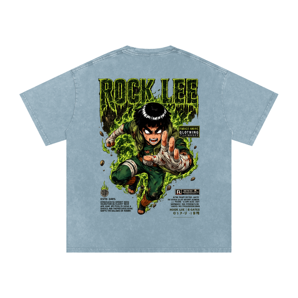 ROCK LEE 5 INNER GATES NARUTO OVERSIZED T SHIRTS