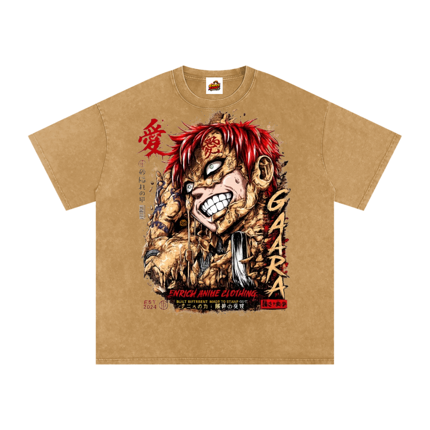 GARRA OF THE SAND NARUTO OVERSIZED T SHIRT