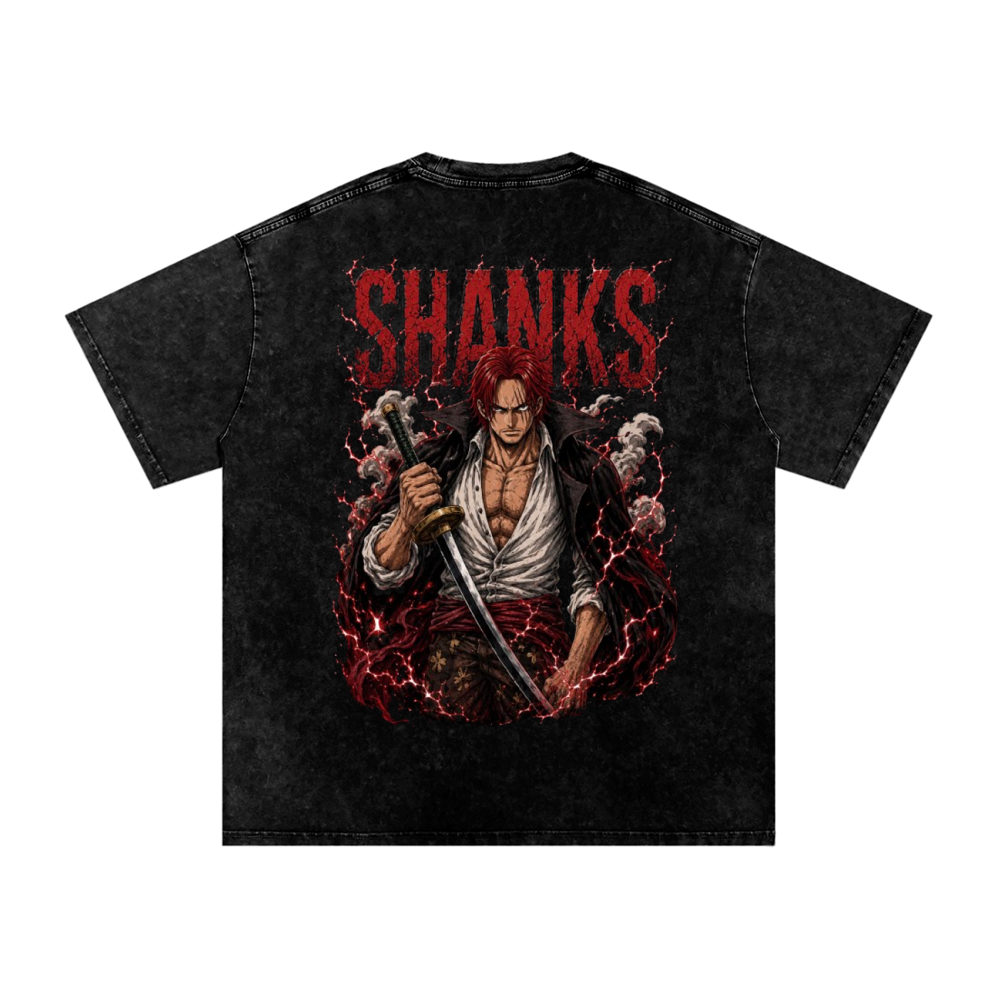 SHANKS WANTED POSTED ONE PIECE OVERSIZED T SHIRT