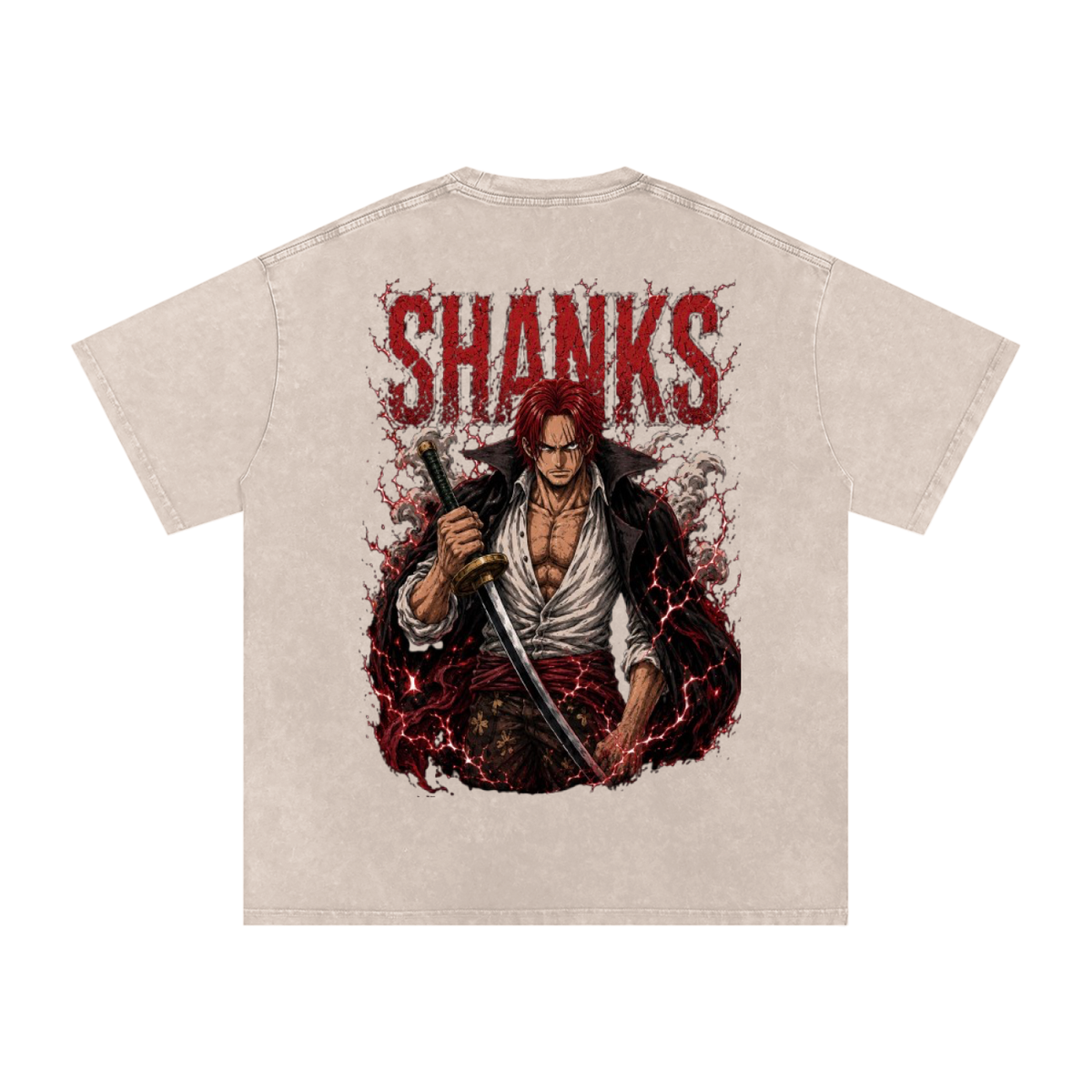 SHANKS WANTED POSTED ONE PIECE OVERSIZED T SHIRT