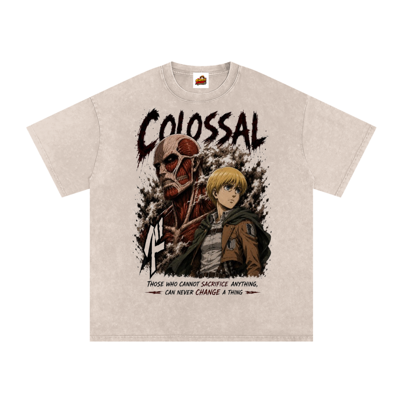 ARMIN ARLERT COLOSSAL TITAN AOT OVERSIZED T SHIRT