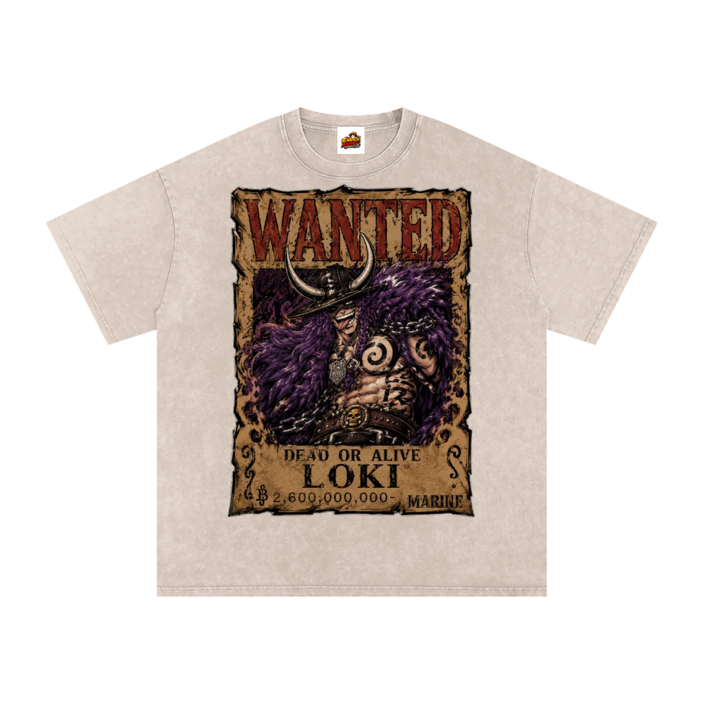 LOKI WANTED POSTER ONE PIECE OVERSIZED T SHIRT