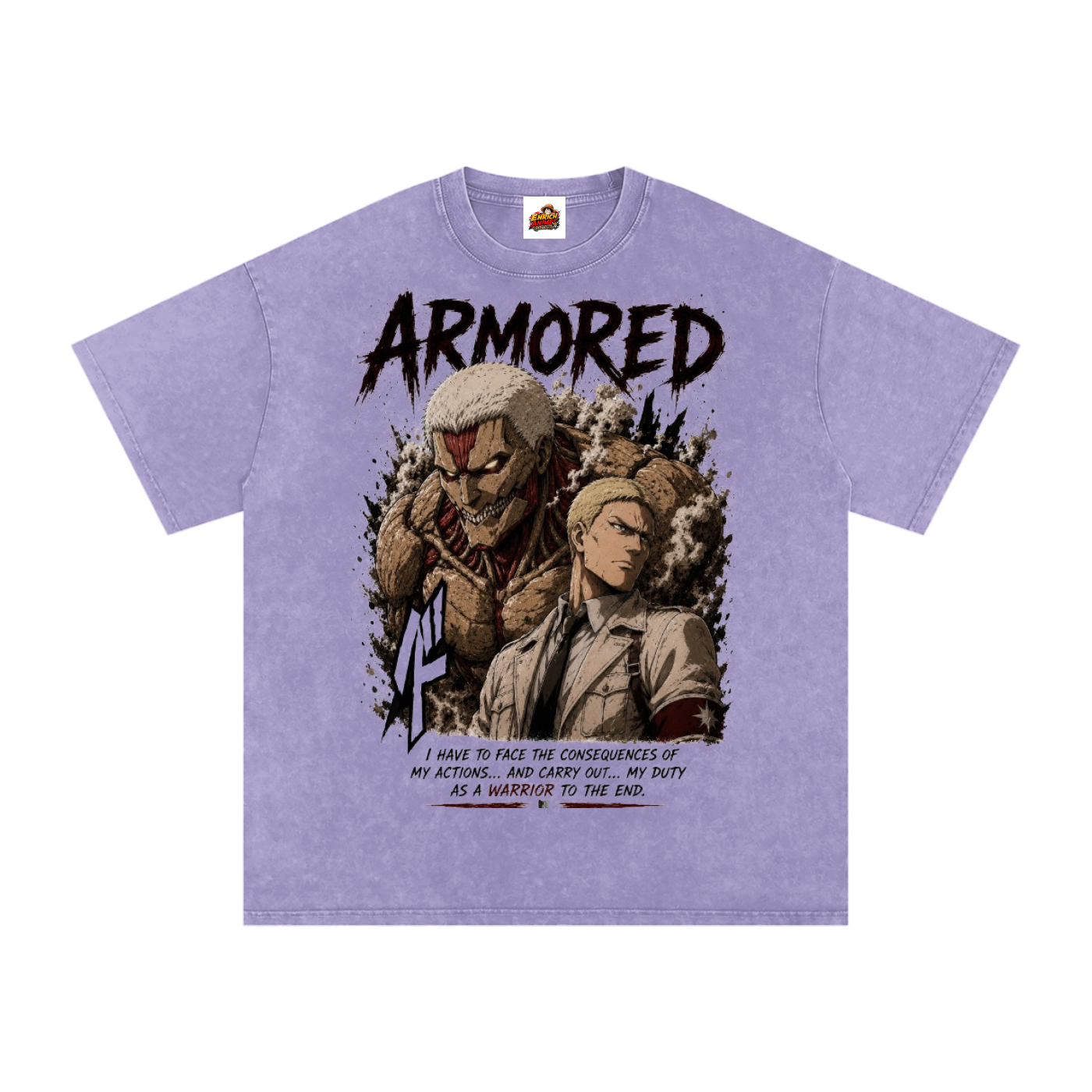REINER BRAUN ARMOURED TITAN AOT OVERSIZED T SHIRT