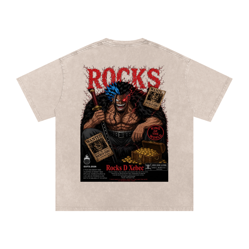 ROCKS D XEBEC WANTED POSTED ONE PIECE OVERSIZED T SHIRT
