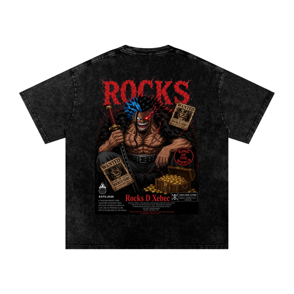 ROCKS D XEBEC WANTED POSTED ONE PIECE OVERSIZED T SHIRT