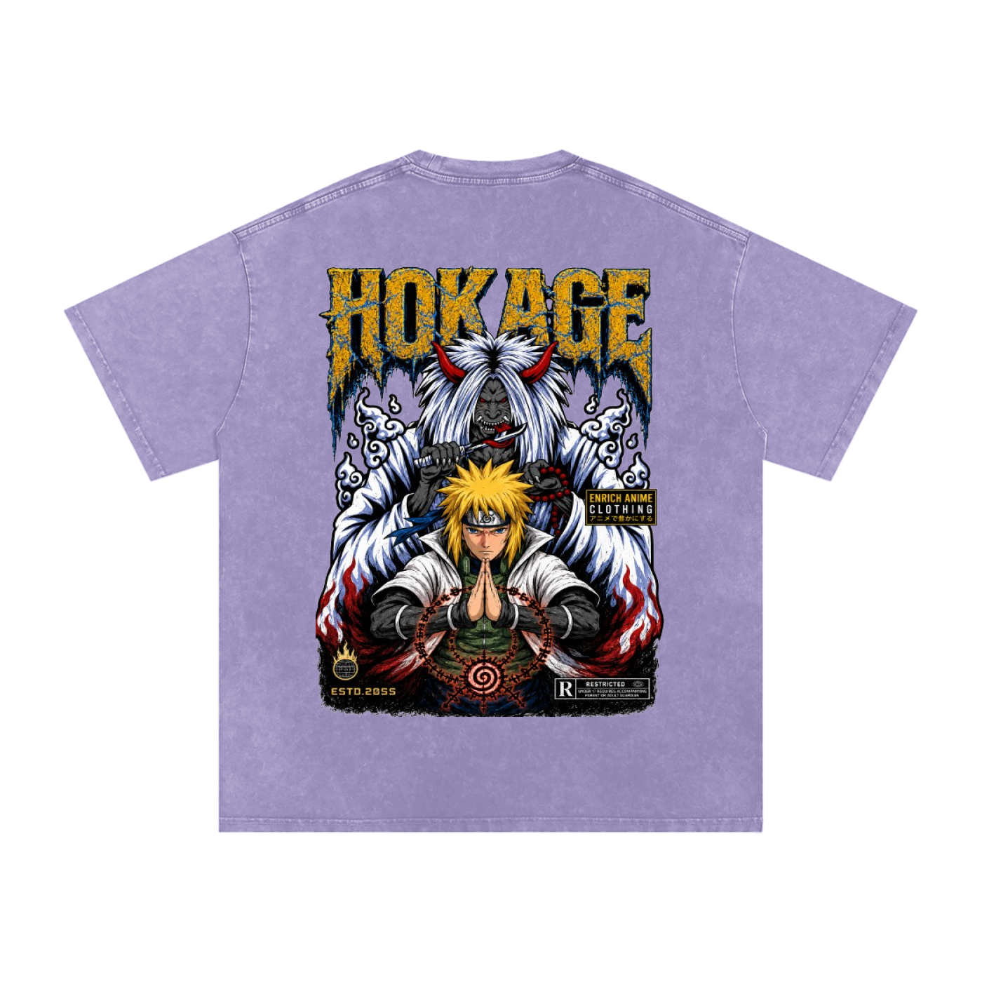MINATO NAIMKAZE 4TH HOKAGE NARUTO OVERSIZED T SHIRT